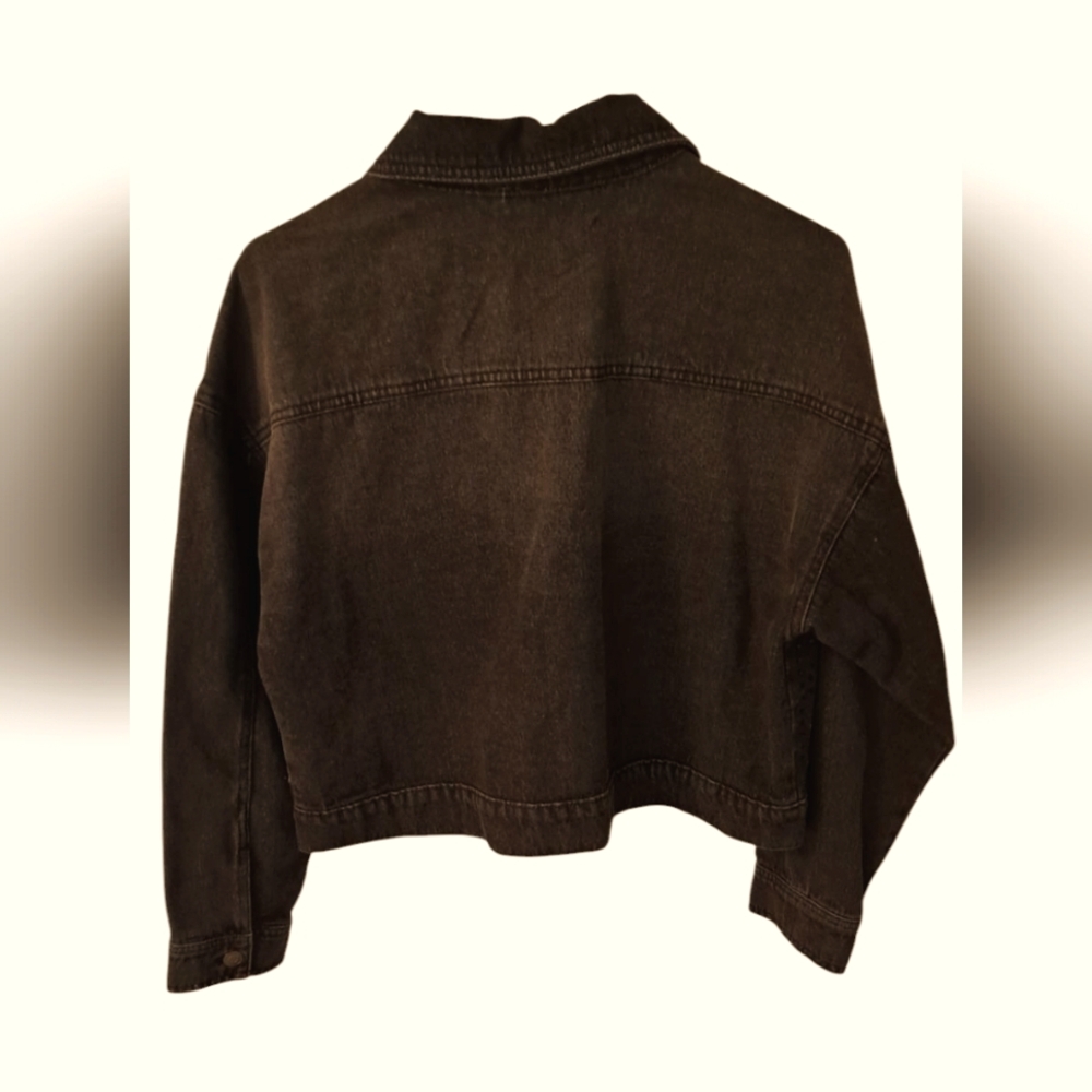 NWT BACCINI BLACK DENIM JACKET - Picture 2 of 5